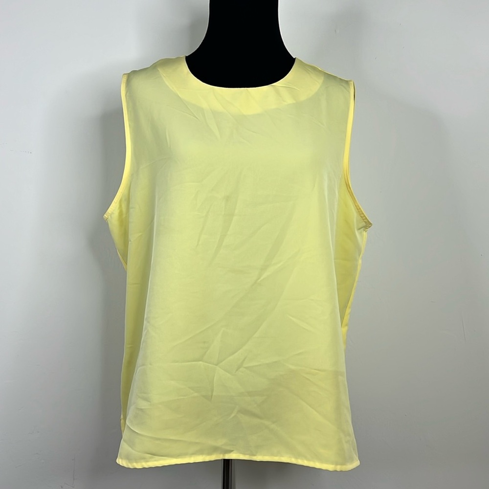 C.B. COLLECTION Yellow Blouse XL
